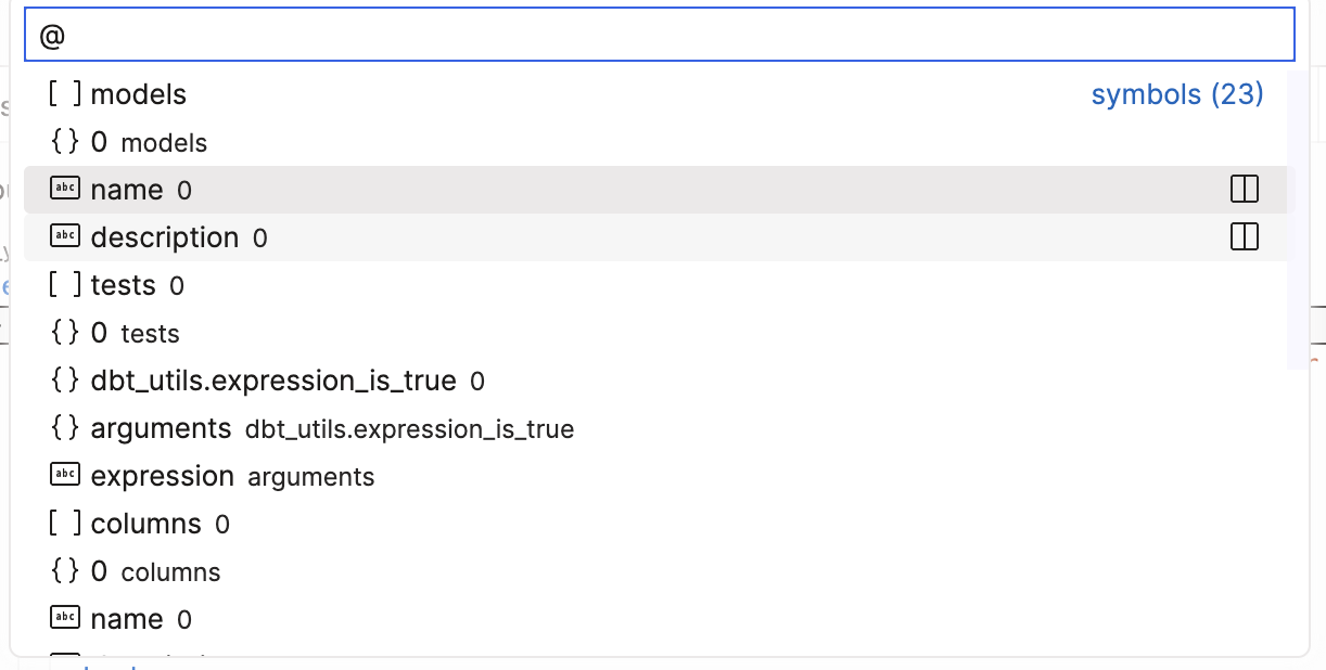 Go to Symbol in Editor. Go to Symbol in Editor.